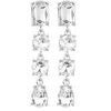 Make A-LIST - White Clip On Earrings