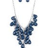 Serenely Scattered - Blue Necklace