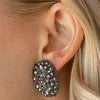 Daring Dazzle - Black Earrings