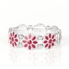 Dancing Dahlias - Red Bracelet