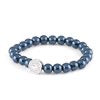 Follow My Lead - Blue Stretchy Bracelet