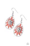 Floral Morals Orange Earrings