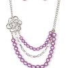 Fabulously Floral - Purple Necklace