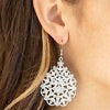 Floral Affair - White Earrings