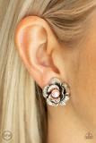 Glowing Garden Spree - Pink Clip On Earrings