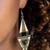 El Paso Edge - Brass Earrings