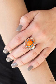 Colorfully Rustic Orange Ring