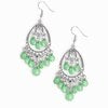 Gorgeously Genie - Green Earrings