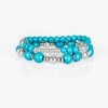 Colorful Collisions - Blue Stretchy Bracelet