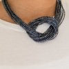 Knotted Knockout - Blue Necklace