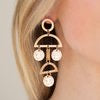 Incan Eclipse - Gold Earrings