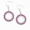 Wreathed In Radiance - Purple Earrings