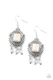 Open Pastures White Earrings
