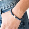 Follow My Lead - Blue Stretchy Bracelet