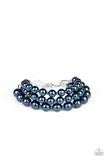 Total PEARL-fection - Blue Adjustable Bracelet